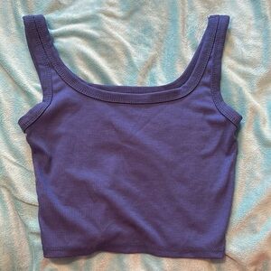 Shein Royal Blue Cropped Tank Top